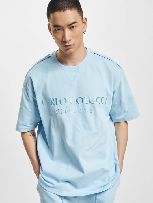 Carlo Colucci T-shirt Oversize blu
