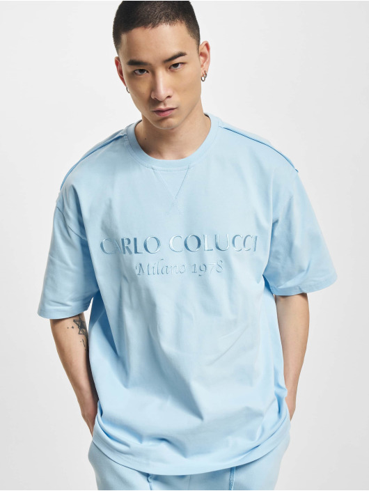 Carlo Colucci T-Shirt Oversize blue