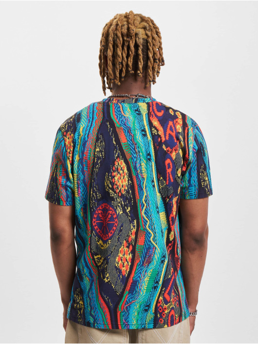 Carlo Colucci T-shirt RH Knit Print blå