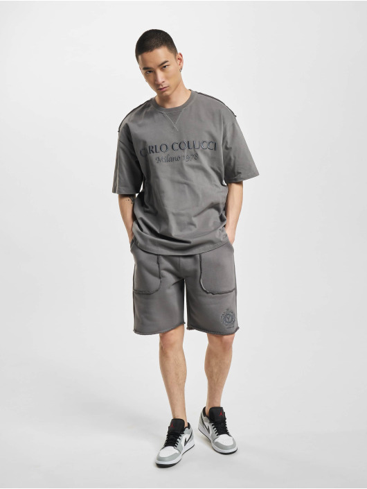 Carlo Colucci T-Shirt Oversize grau
