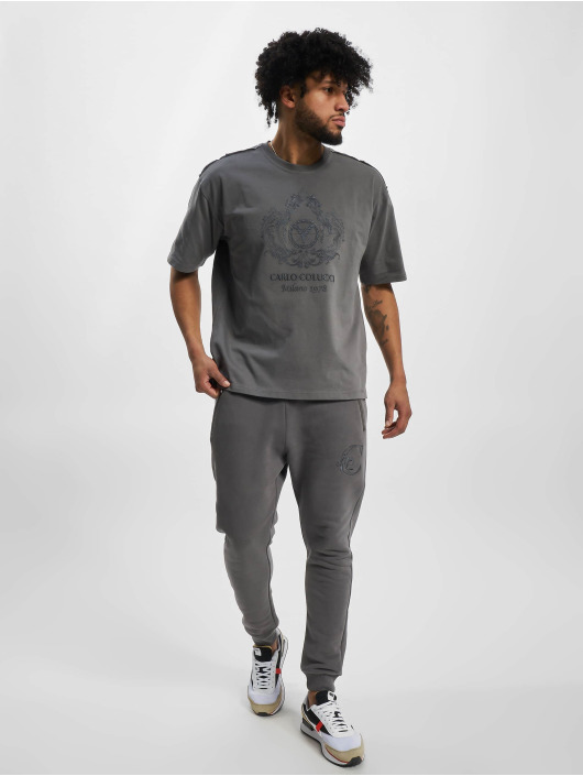 Carlo Colucci T-Shirt Logo grey