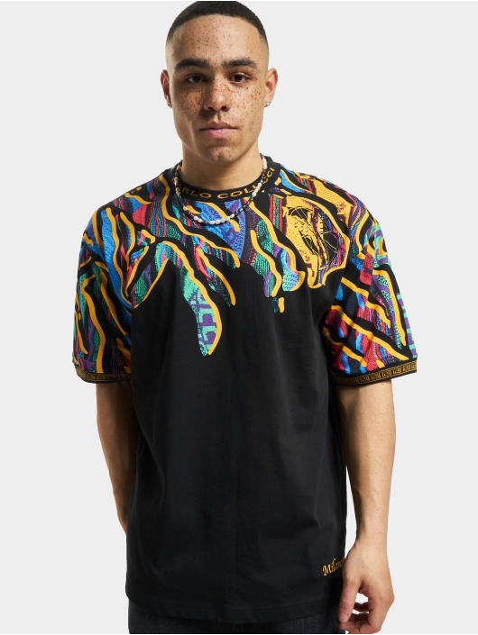 Carlo Colucci T-Shirt Oversize Print noir