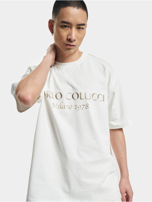 Carlo Colucci T-shirt Oversize vit