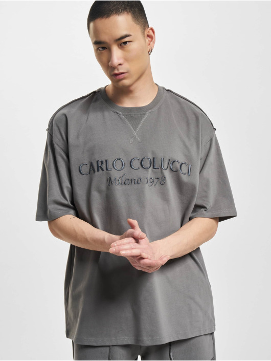 Carlo Colucci T-shirts Oversize grå