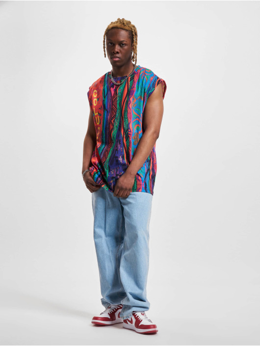 Carlo Colucci Tank Tops Knit Print barvitý