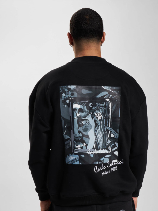 Carlo Colucci trui Oversize zwart
