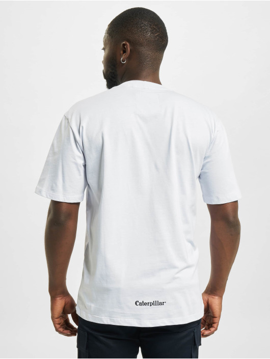 Caterpillar T-Shirt Machinery blanc