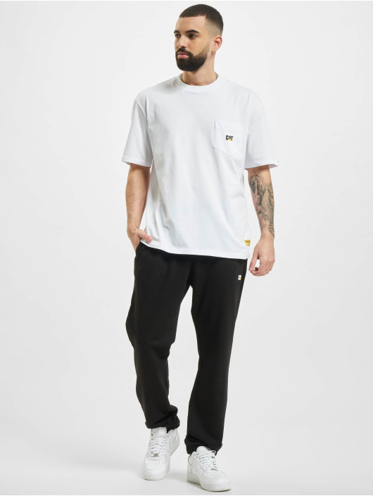Caterpillar T-Shirt Pocket blanc
