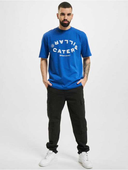 Caterpillar T-Shirt Vintage Workwear blau