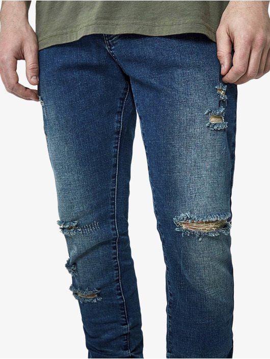 Cayler & Sons Skinny Jeans ALLDD Paneled Ian Denim niebieski