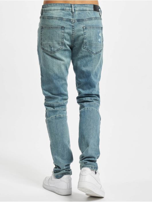 Cayler & Sons Slim Fit Jeans Paneled Denim Pants blue