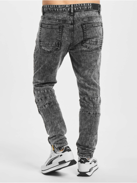 Cayler & Sons Slim Fit Jeans Paneled Denim schwarz