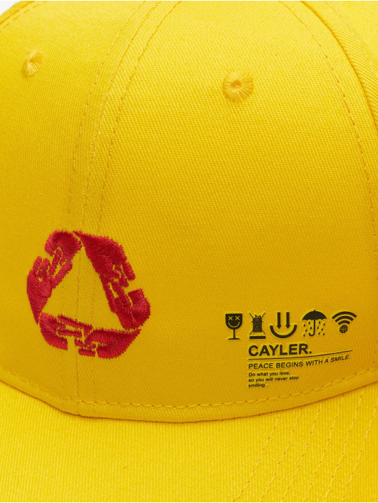 Cayler & Sons Snapback Iconic Peace Curved Cap žltá