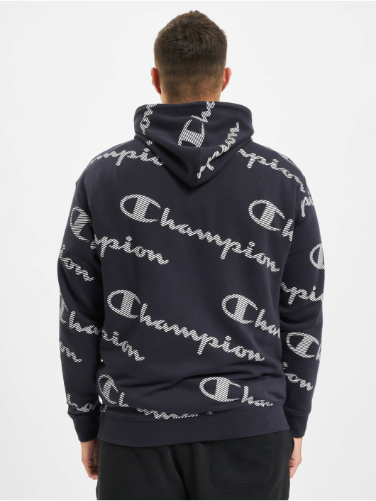 champion hoodie with logo all over
