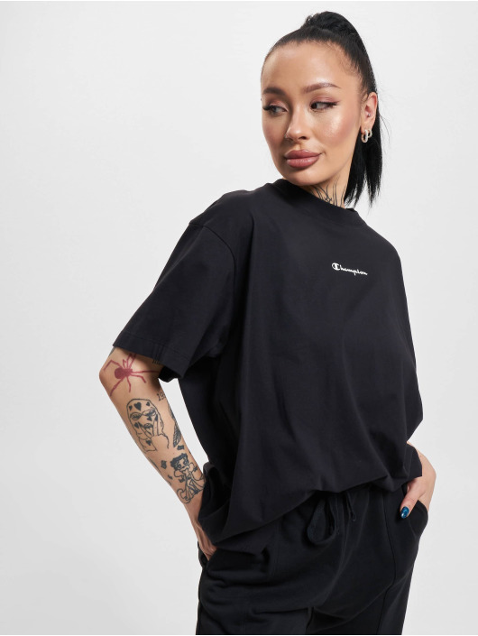 Champion T-paidat Crewneck musta