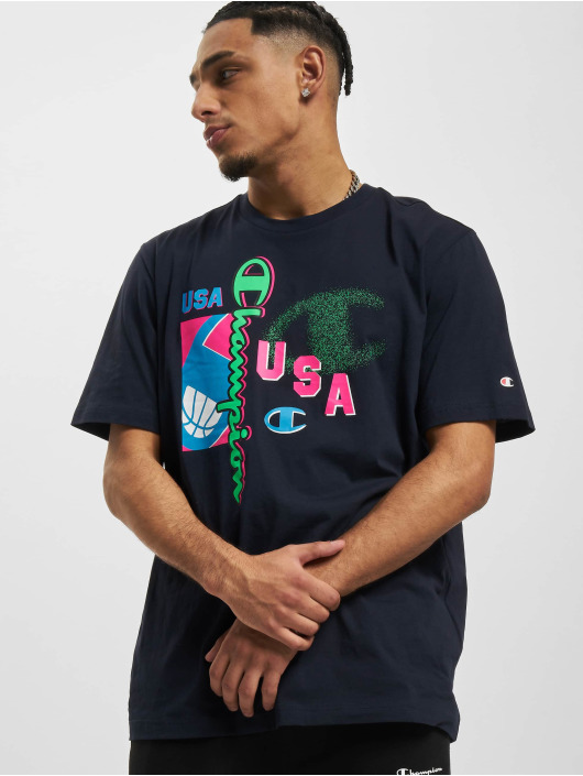 Champion t-shirt Crewneck blauw