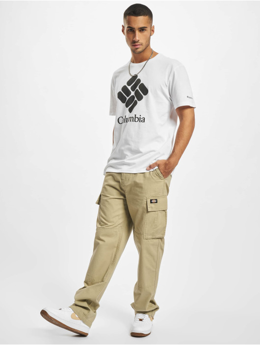Columbia T-Shirt Trek™ Logo weiß