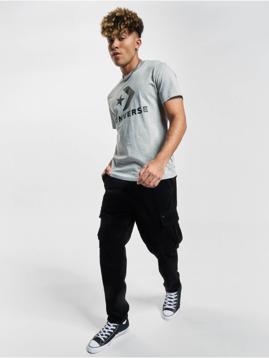Converse T-Shirt Star Chevron grau