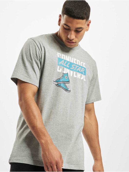 Converse T-Shirt Dangling Chuck gris