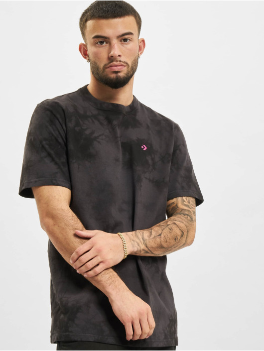 Converse T-Shirt Marble Cut And Sew schwarz