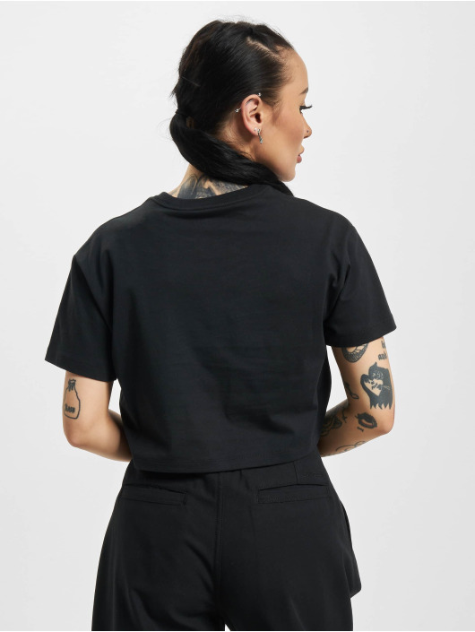 Converse T-Shirt Puff Logo Cropped schwarz