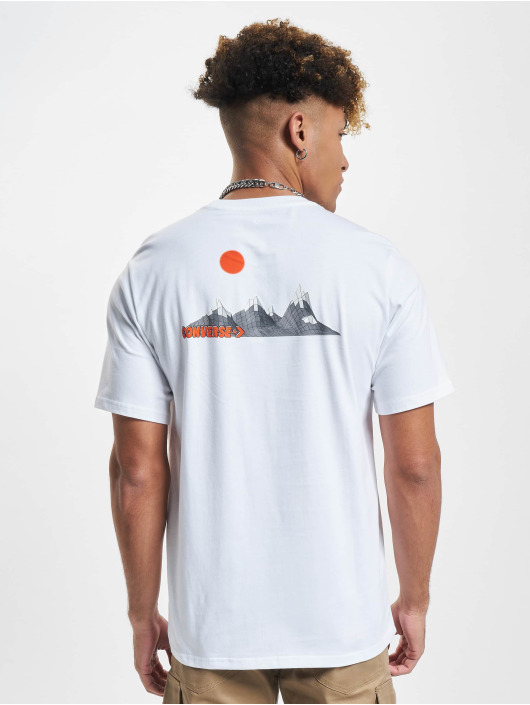 Converse T-Shirt Moon Mountain Graphic weiß