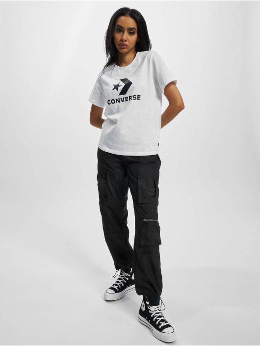 Converse T-Shirt Star Chevron Core weiß