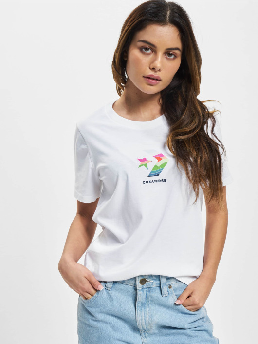 Converse T-Shirt Sun Fill Star Chevron white