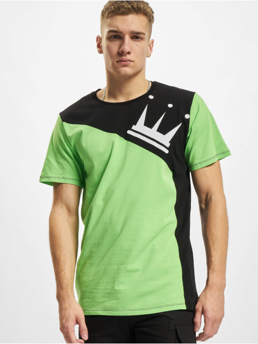Dada Supreme Herren T-Shirt Supreme Color Blocking Crown in grün