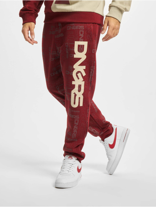 Dangerous DNGRS Spodnie do joggingu Brick czerwony