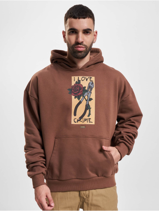 Dangerous DNGRS Sudadera Rosecutter marrón