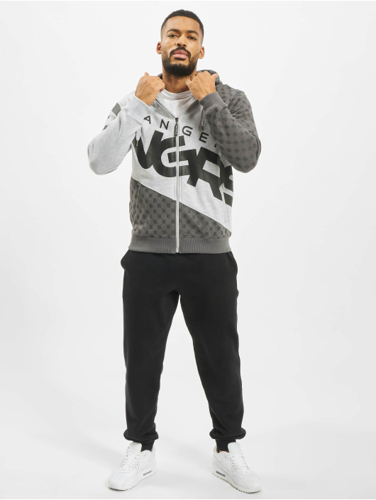 Dangerous DNGRS Sweat capuche zippé Veli gris