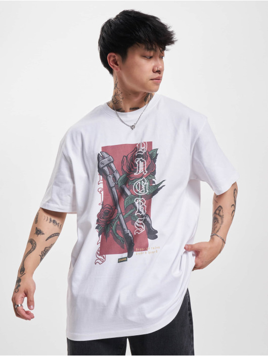 Dangerous DNGRS T-Shirt Rosecutter weiß