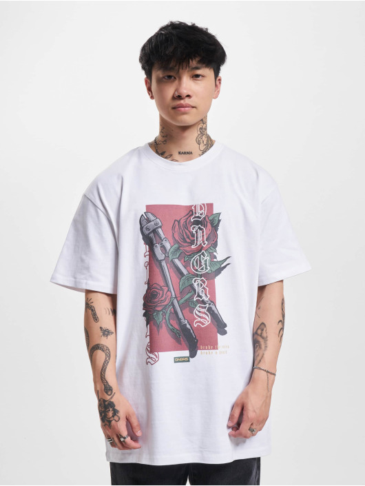Dangerous DNGRS T-Shirt Rosecutter weiß