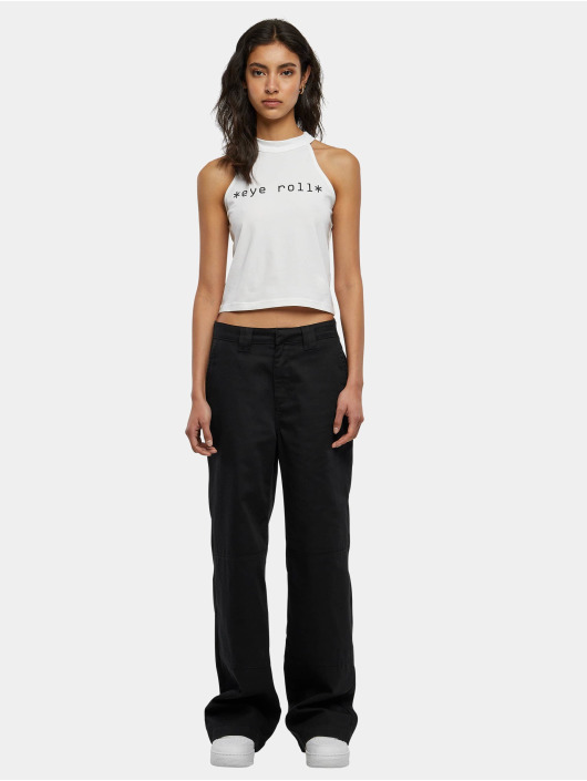 Days Beyond Tank Tops Eye Roll Turtleneck Short bílý