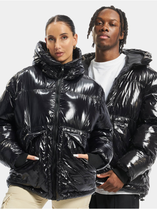 DEF Jacket / Puffer Jacket Shiny in black 890515