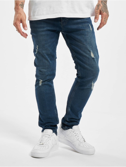 mid blue slim fit jeans