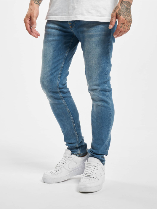 DEF Herren Slim Fit Jeans Rislev in blau