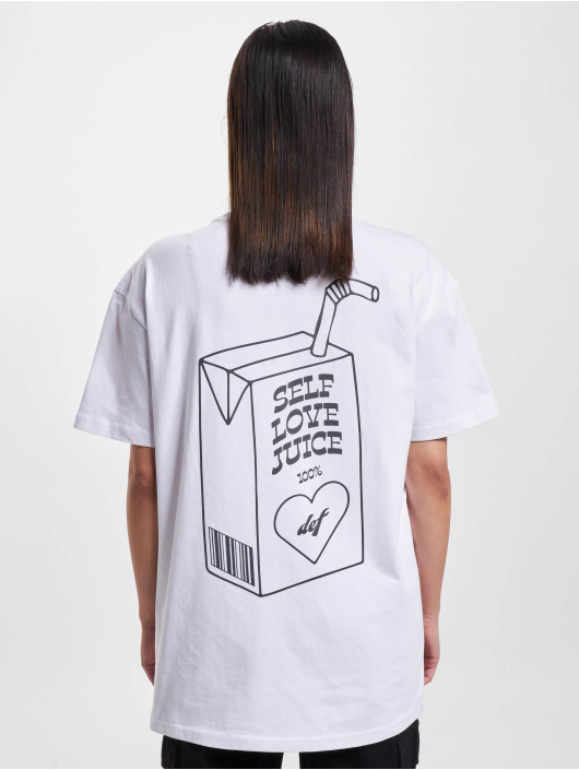 DEF T-Shirt Oversized DRINK blanc