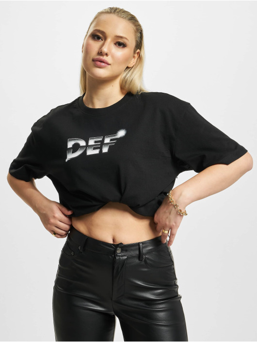 DEF T-Shirt Glamour schwarz