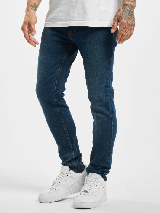 Denim Project Herren Skinny Jeans Mr. Red in blau