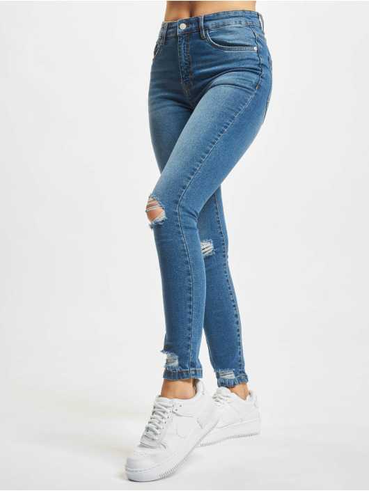 Denim Project Skinny jeans Dpwemma Mid Waist blauw