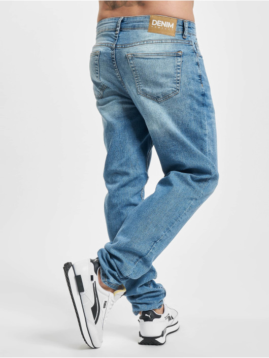 Denim Project Slim Fit Jeans Dpohio Recycled blauw