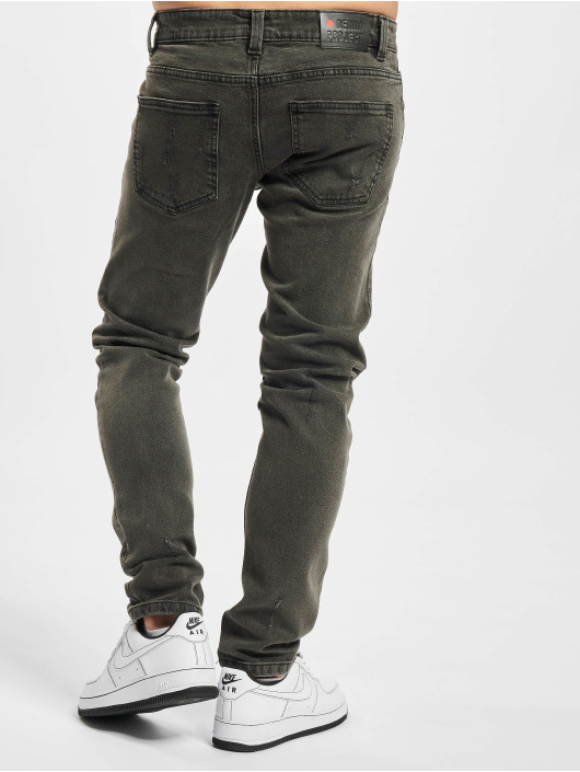 Denim Project Slim Fit Jeans Mr. Red Destroy grå