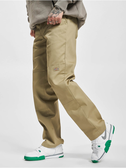 Dickies Chinot/Kangashousut Slim Straight Double Knee Rec khakiruskea