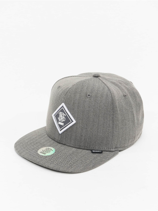 Djinns Casquette Snapback & Strapback 6 Panel Fine Herringbone gris