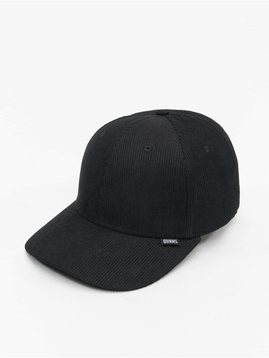 Djinns Casquette Snapback & Strapback 6 Panel Truefit Corduroy noir