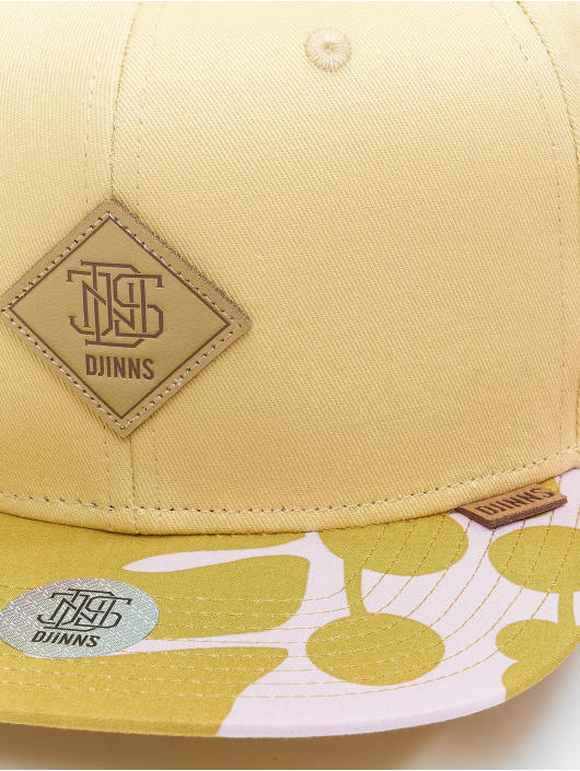 Djinns snapback cap 6 Panel Big Aloha Rev beige