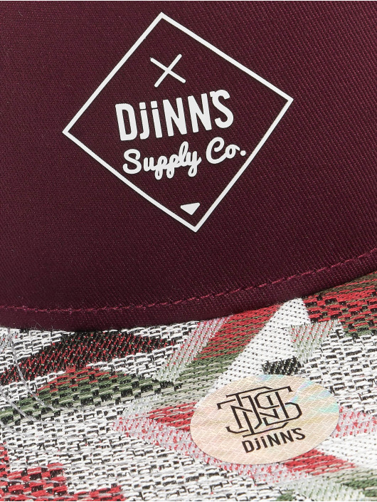 Djinns Snapback Cap 5 Panel Rubber Aztek red