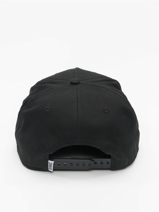 Djinns snapback cap 5 Panel Rubber Aztek zwart